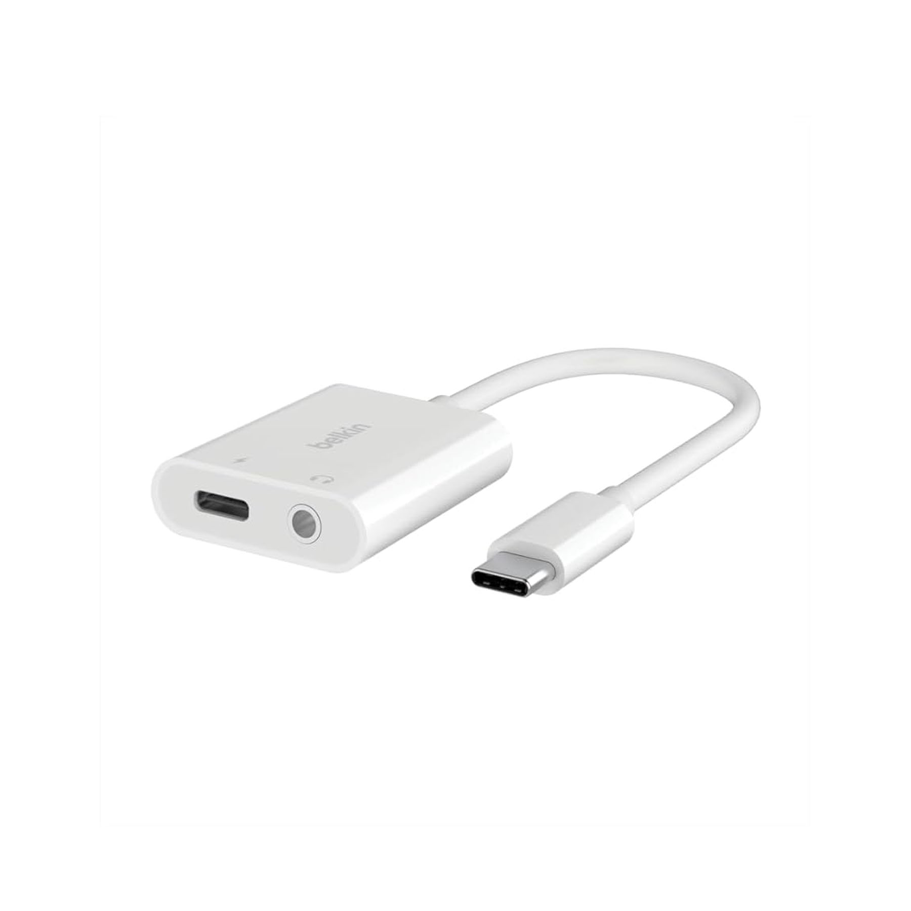 Belkin Rockstar 3.5mm Audio + USB-C Charge Adapter NPA004btWH