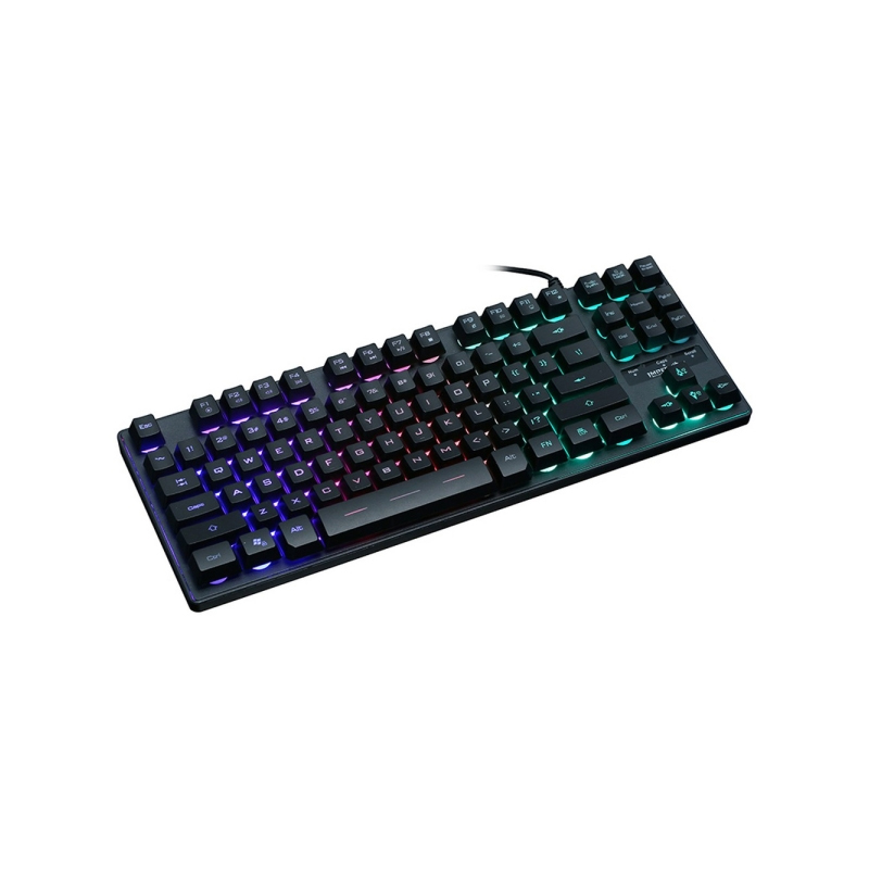 RPM Euro Games Gaming Keyboard With Semi-Mechanical Keys, RGB Backlit